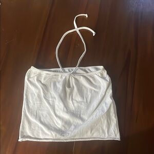 John Galt White Halter Top
